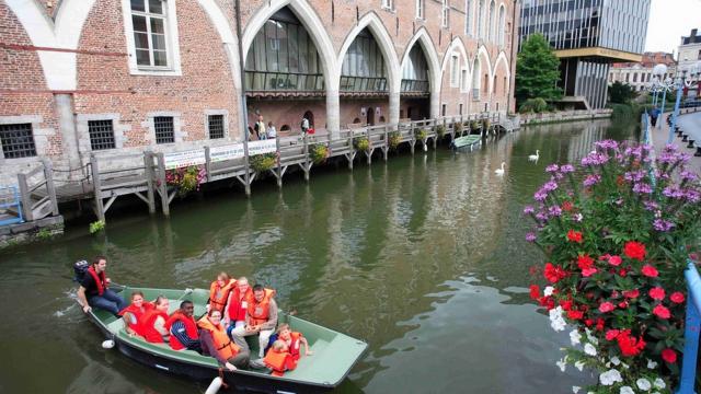 canal - boats - barges - river - hiking - Scarpe -Douai - Northern France (c)ADLanglet