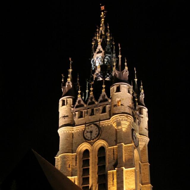 Beffroi Carillon Nuit Moyen Age Douai Douaisis Nord France (c) Ad Langlet