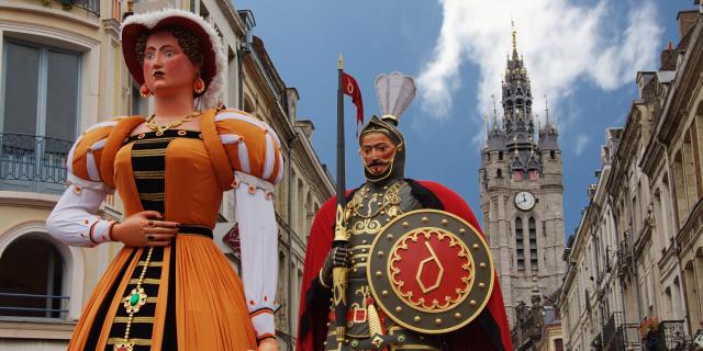 Gayant family - Giants - Belfry - UNESCO -Douai - Douaisis - Northern France (c)ADLanglet