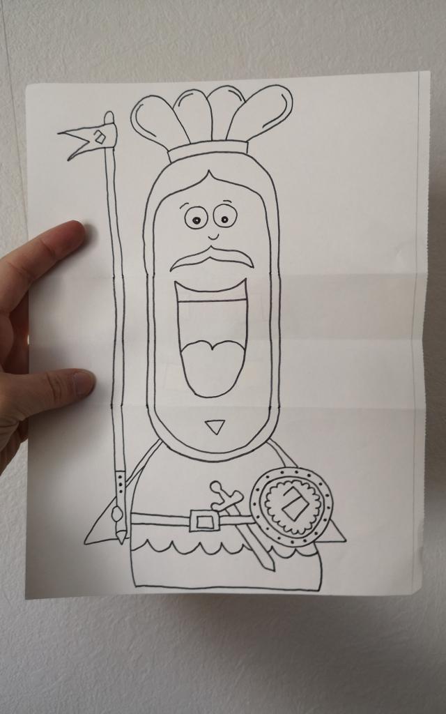 Coloriage Mr Gayant Sourire Diy Ateliers Enfants Douaisis (1)