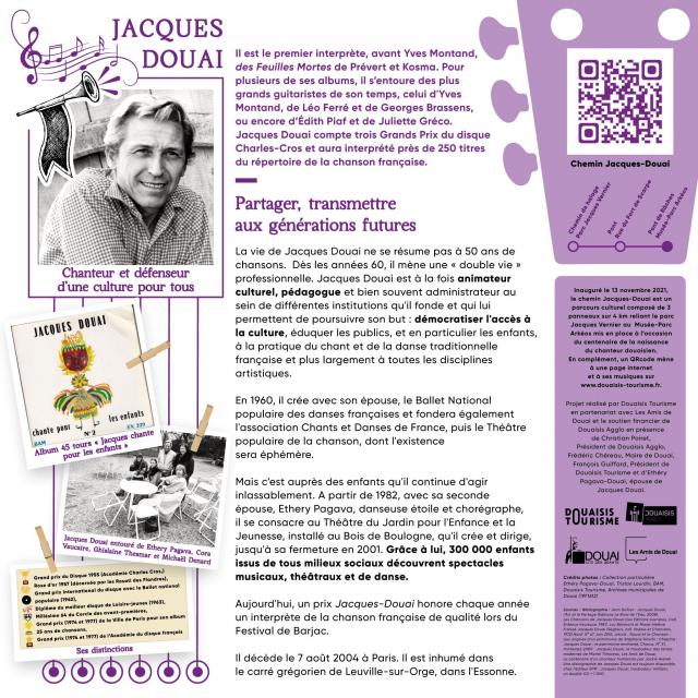 Panneau N°3 Chemin Jacques-Douai