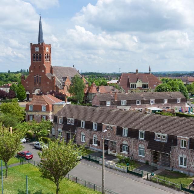 mining town - Cité De La Clochette Et Notre Dame Des Mineurs Bassin Minier Unesco Waziers Douaisis Northern France (c)ADLanglet