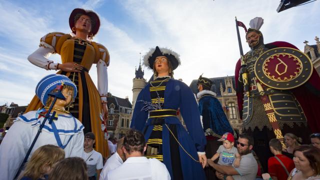 Gayant family - Giants - UNESCO -Douai -Northern France (c)ADLanglet